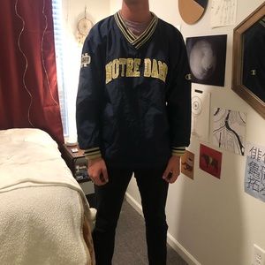Authentic champion Notre dame windbreaker
